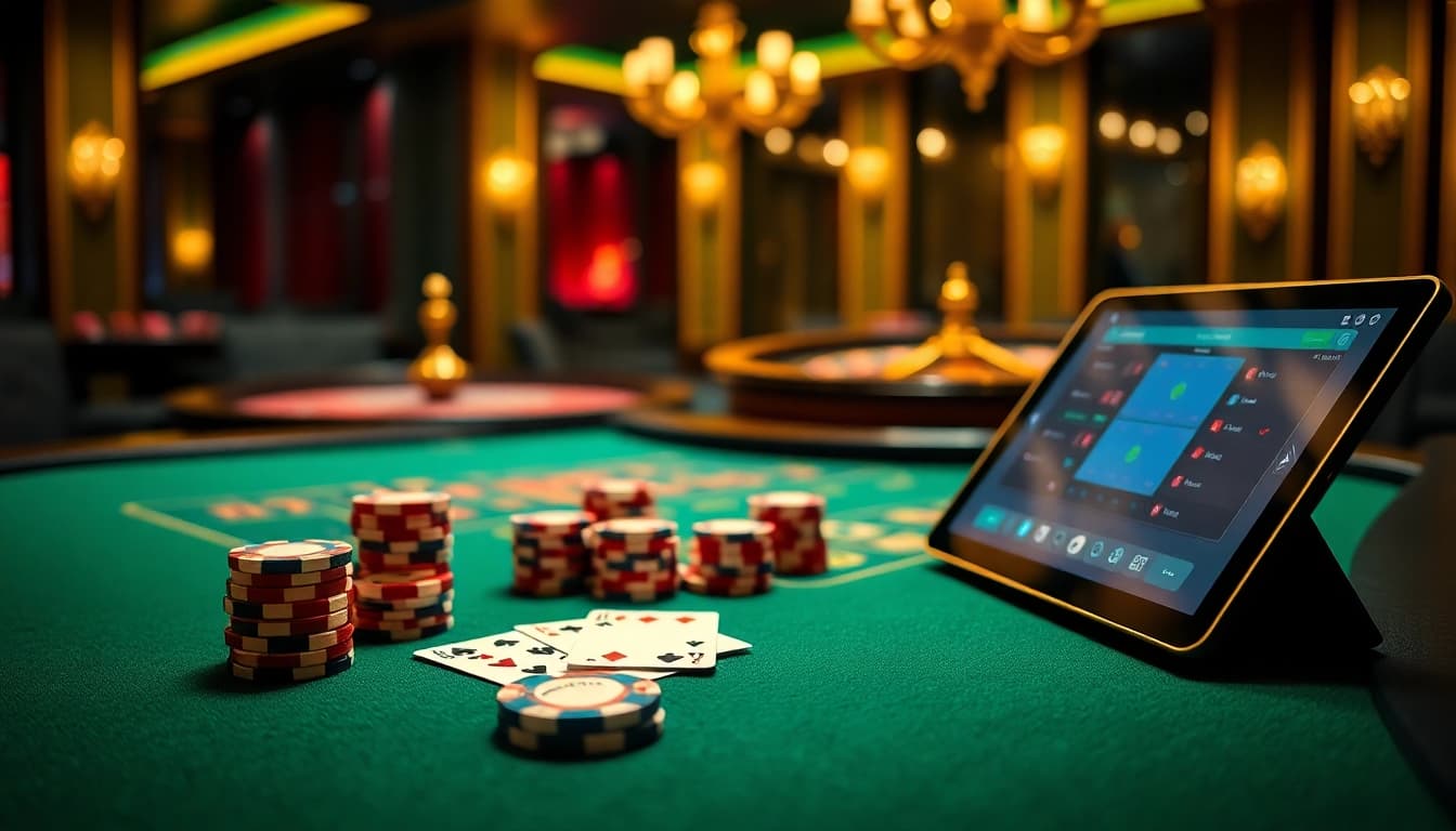 Engage in thrilling poker action at https://rikvip368.com with expertly arranged chips and elegant playing cards.