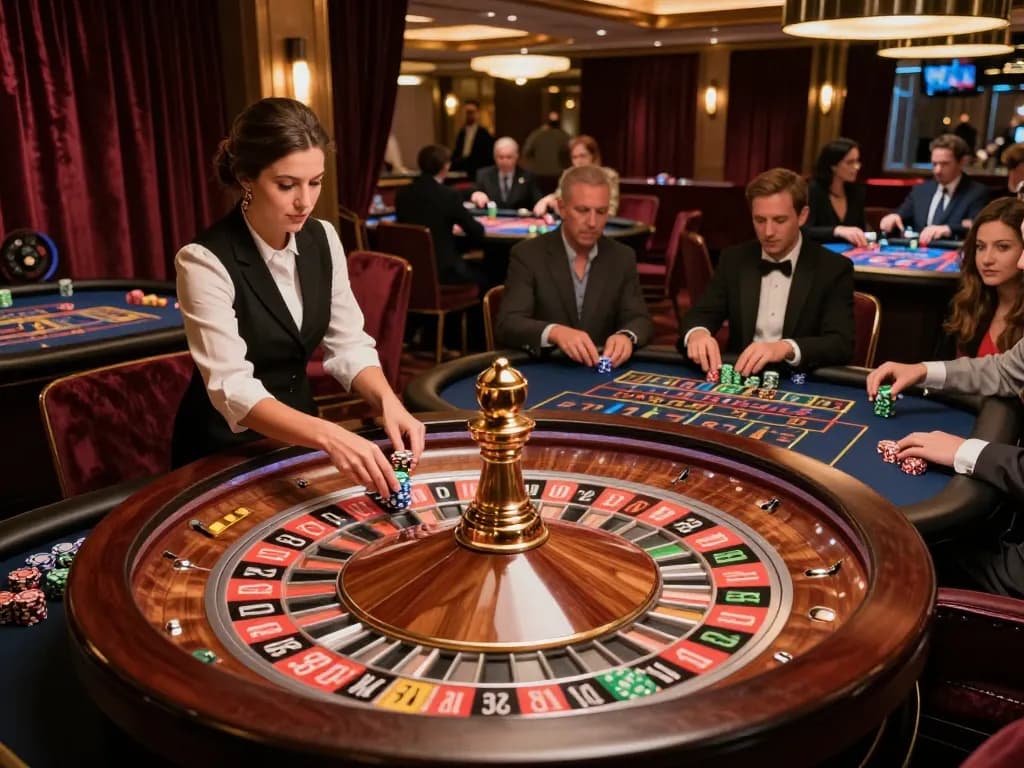 Players engaging in thrilling roulette gameplay at SC88 casino with excitement in the air