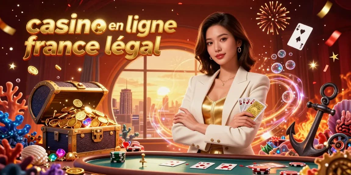 Vivez un gameplay palpitant au casino en ligne France légal avec une femme glamour tenant des cartes à jouer.