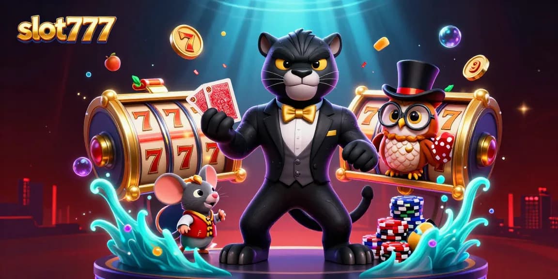 Engage with slot777's exciting gameplay featuring vibrant casino characters and dynamic elements.