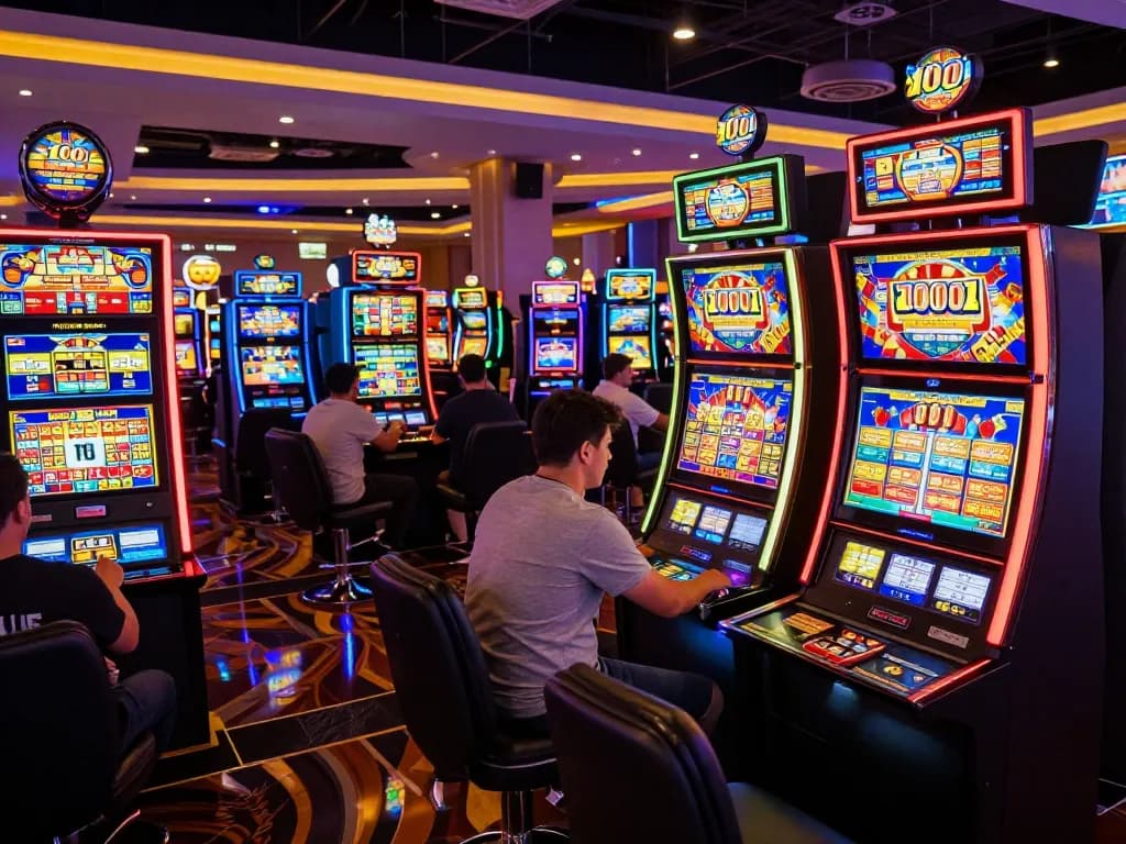 Engaging gameplay on slot bet 100 machines displays vibrant casino excitement