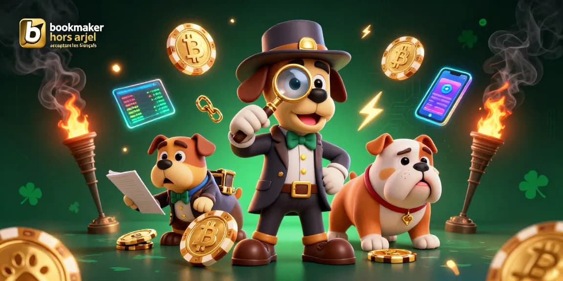 Découvrez le meilleur bookmaker hors arjel acceptant les français avec cette illustration amusante en 3D.