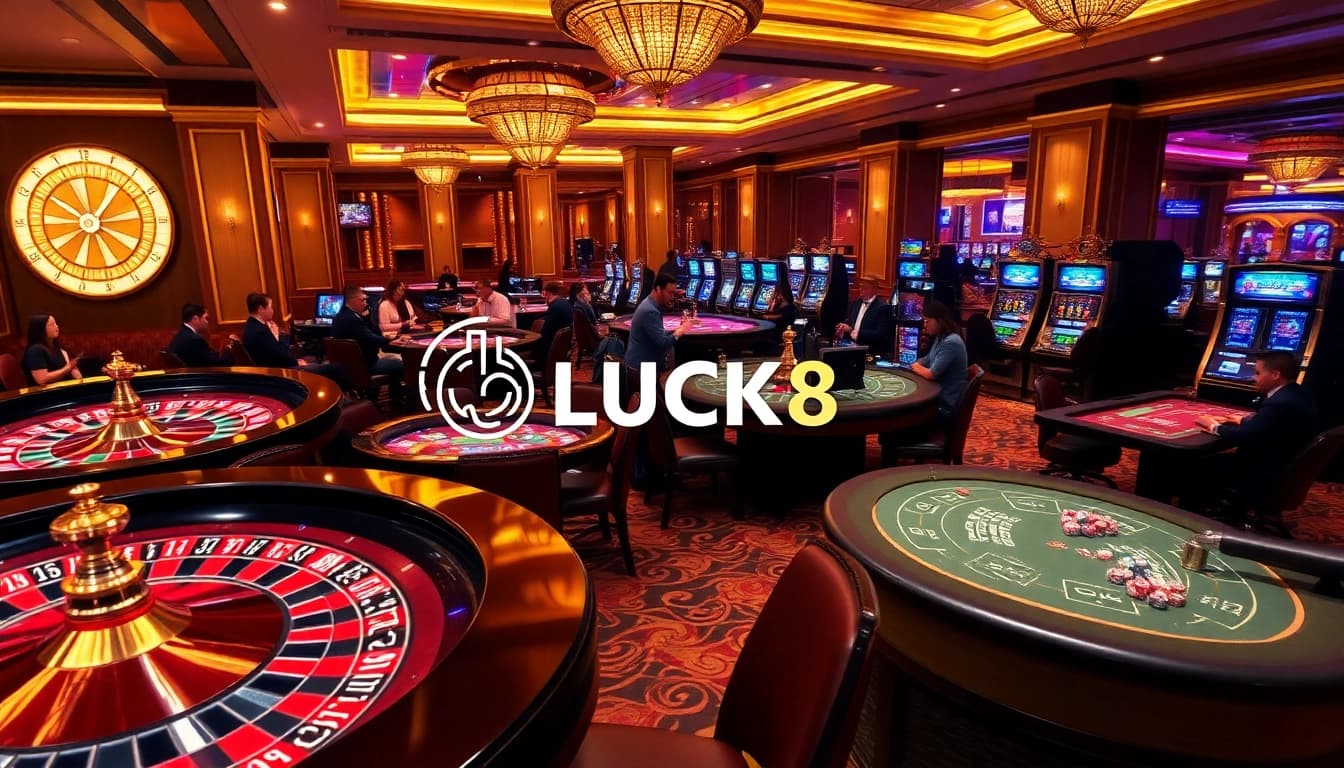 Exciting gameplay at LUCK8 casino with vibrant tables and thrilling action.
