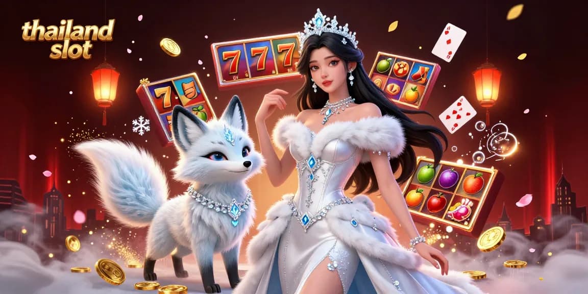 Engage players with thailand slot games in a vibrant, ultra-detailed casino scene featuring sparkling visuals.