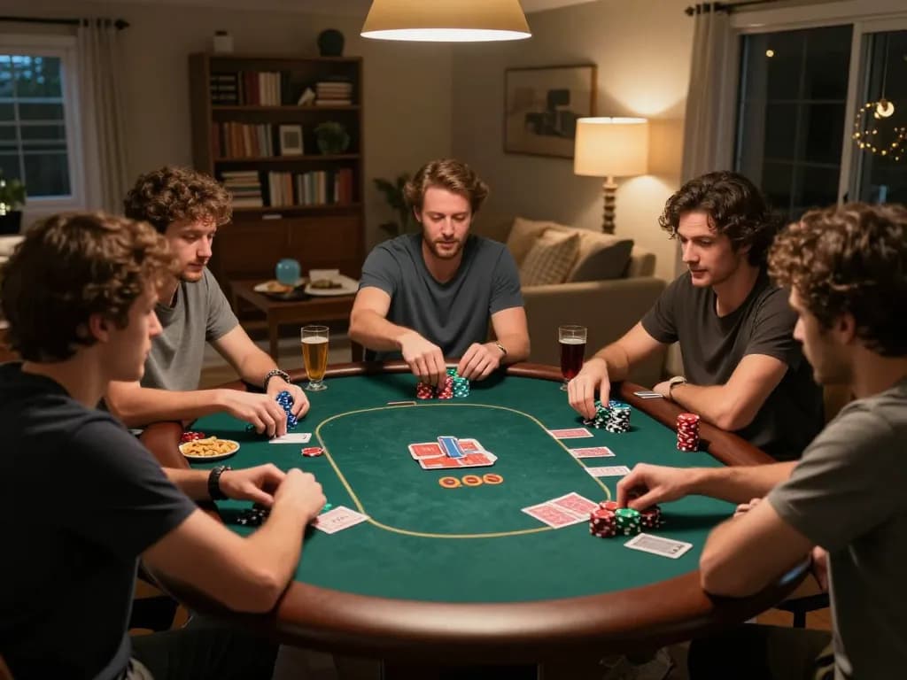 Nurture winning strategies with Nutrihealth during an engaging home poker night.