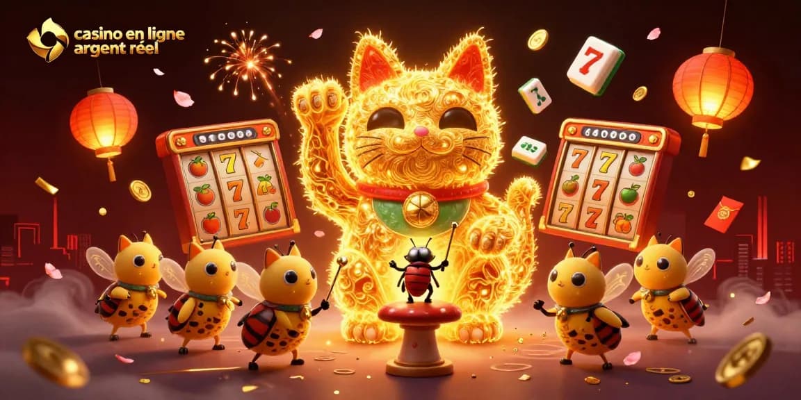 Jouez à des jeux de casino en ligne argent réel avec notre illustration animée captivante.