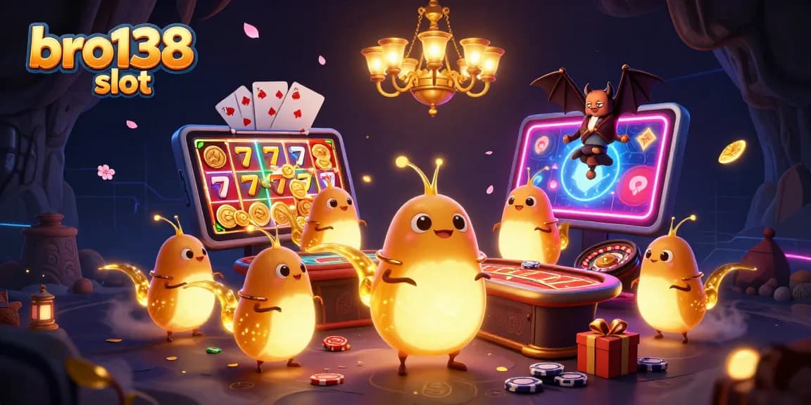 Engage with bro138 slot and join the excitement of vibrant casino action in a magical cave setting