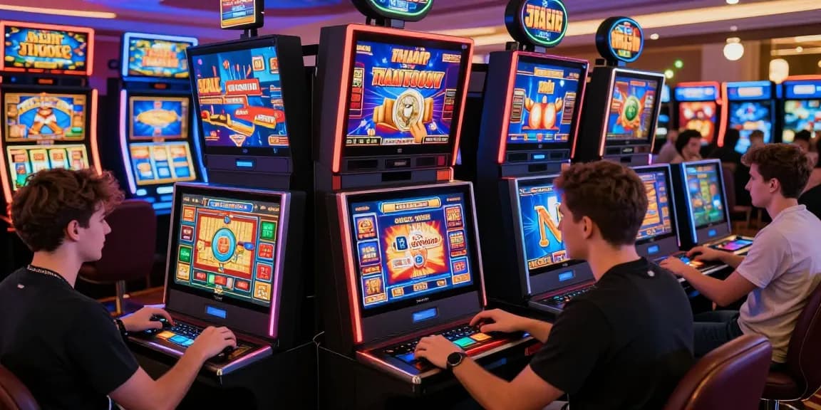 British players exploring international casinos at SSSK, enjoying diverse games and payment options in a vibrant gaming atmosphere.