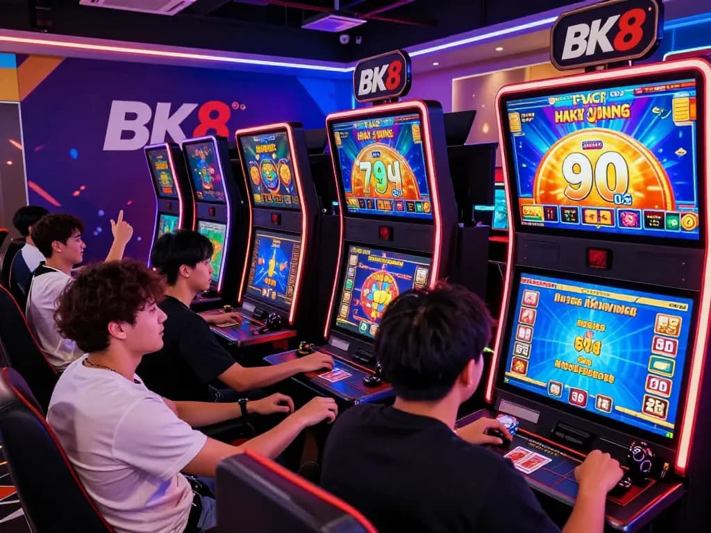 Exciting gaming scene highlighting players enjoying bk8 online betting with vibrant graphics.