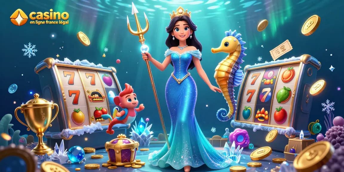 Découvrez l'excitation du casino en ligne France légal avec des personnages et éléments 3D vibrants.