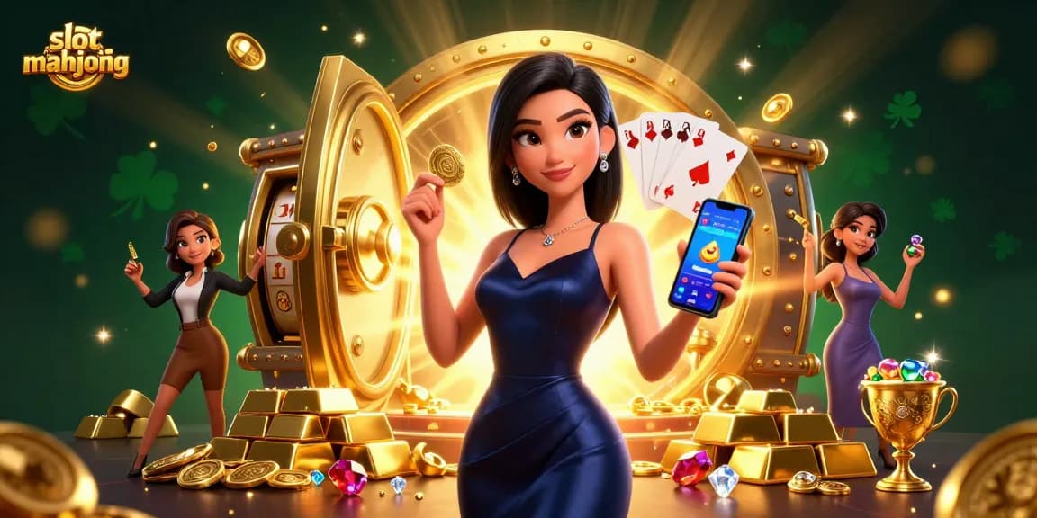 Spin to win with slot mahjong in an exciting casino scene filled with golden treasures and dynamic visuals.