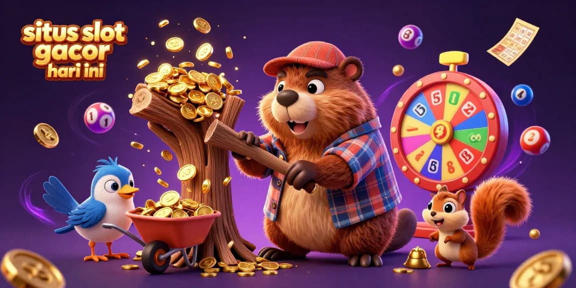Hidupkan semangat dengan situs slot gacor hari ini yang menampilkan slot berwarna-warni dan elemen kemenangan dalam adegan 3D yang hidup.