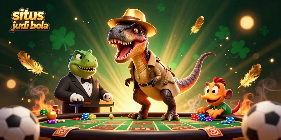 Experience thrilling sports betting action with situs judi bola amid vibrant characters and dynamic elements.