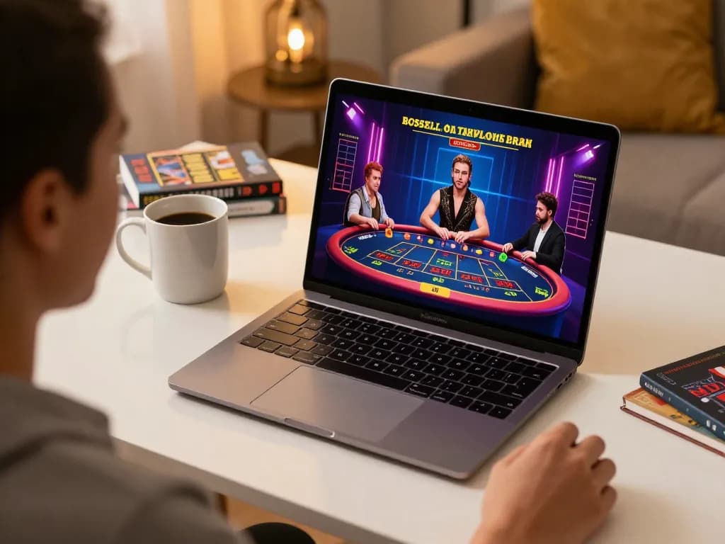 Engaging online casino gaming session with open88 interface on laptop, showcasing live betting action