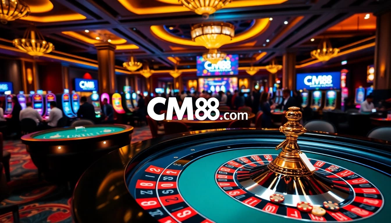Experience the excitement of gaming at CM88 com with vibrant roulette tables and engaging players.