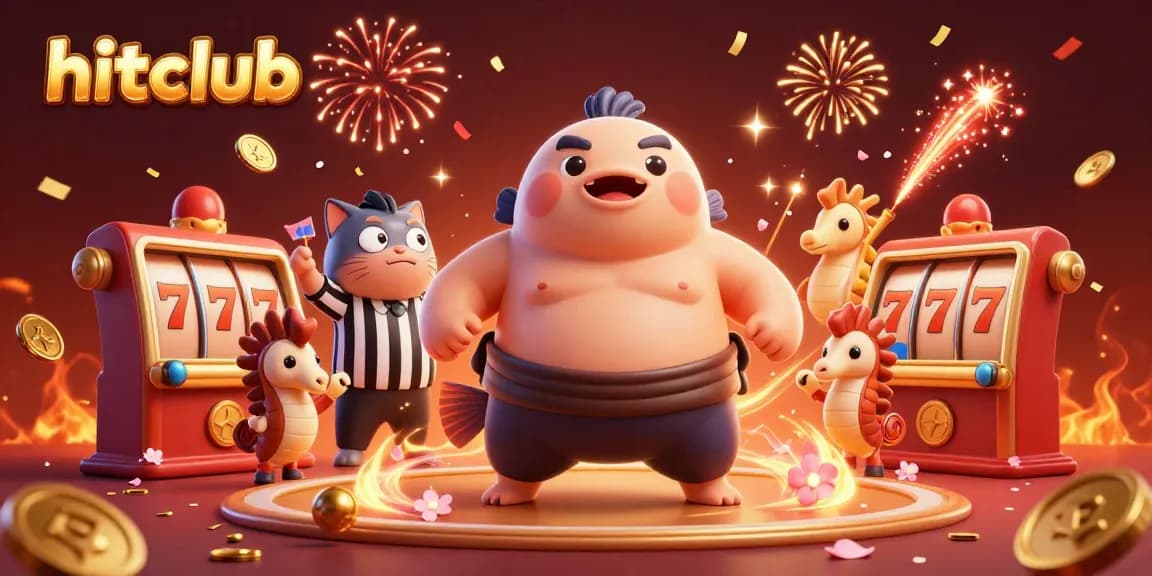 Hitclub features an exciting 3D animated underwater scene with a fugu, catfish referee, and slot machines.