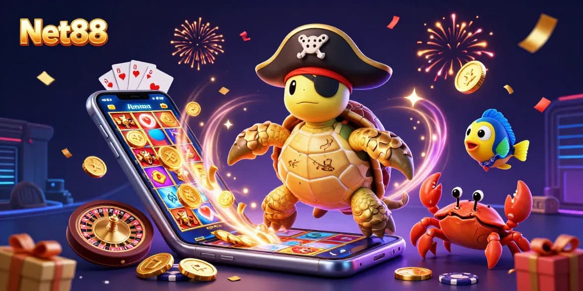 Experience thrilling gameplay with Net88's exciting slot games and vibrant characters.