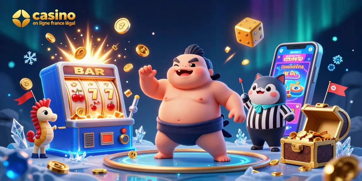 Découvrez l'excitation au casino en ligne France légal, avec une scène de casino sous-marine vibrante.