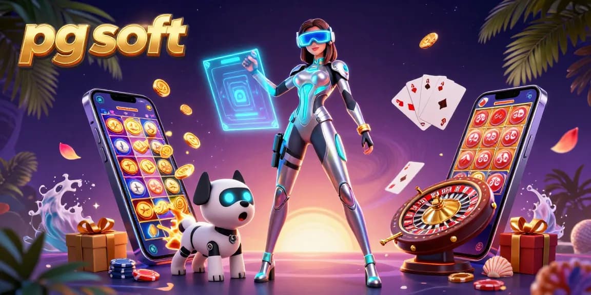 Experience pg soft's dynamic casino gaming through this vibrant 3D scene showcasing immersive slot action.