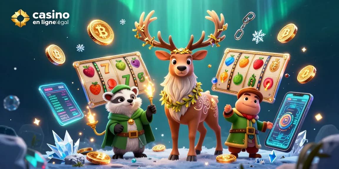 Découvrez la magie du casino en ligne France légal avec des personnages vibrants et des éléments de jeu.