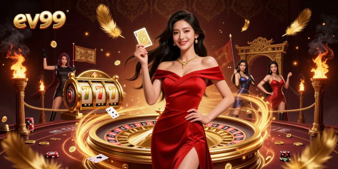 Win big at ev99 with exclusive casino experiences featuring roulette and vibrant game elements.