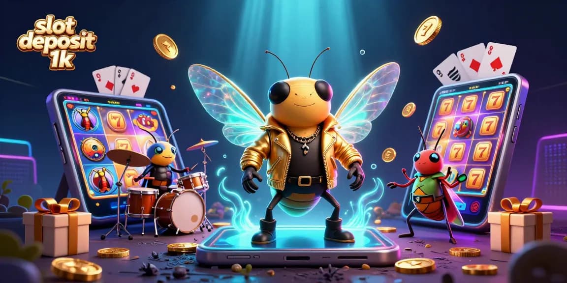 Experience exciting wins with slot deposit 1k as the cicada rock star shines in a vibrant casino world.