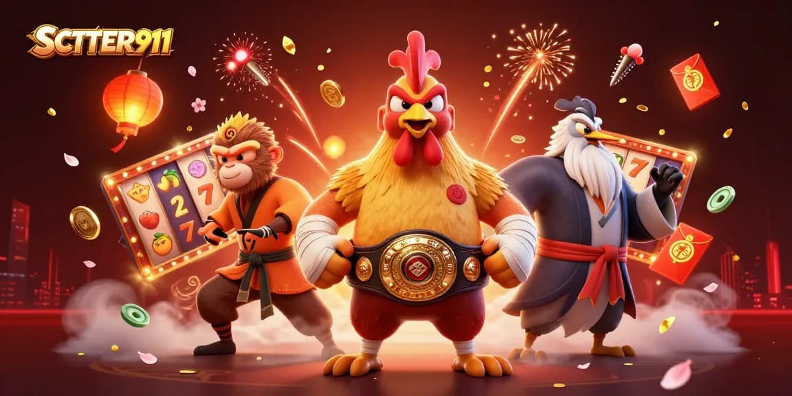 Experience thrilling wins with SCATTER911 in a dynamic casino environment featuring exciting 3D elements.