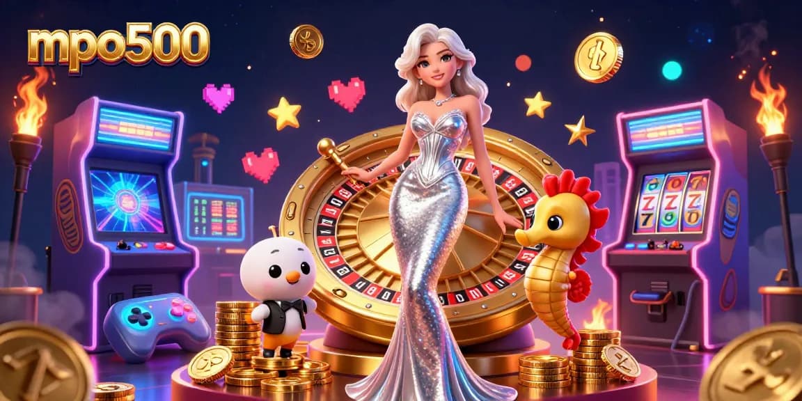 Experience the excitement of mpo500 with stunning casino visuals and vibrant game elements.