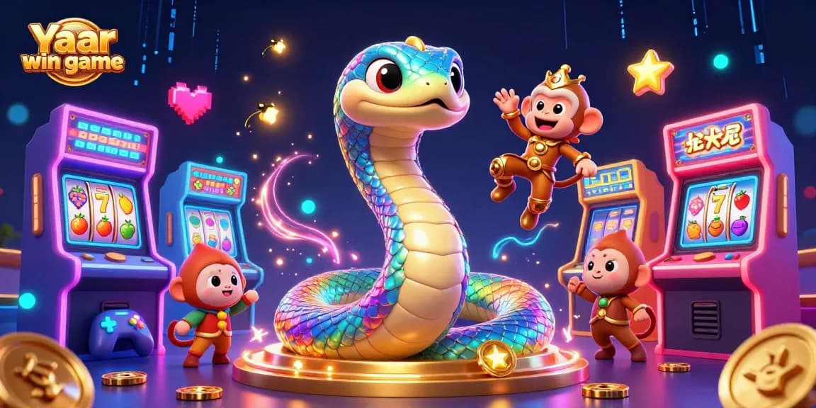 Experience fun and excitement with Yaar win game in this vibrant casino-themed digital scene.