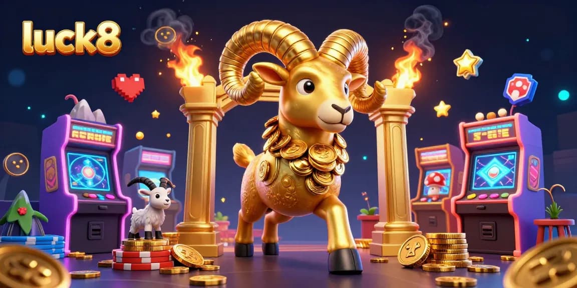Experience exhilarating wins with luck8 in this vibrant casino-themed scene.