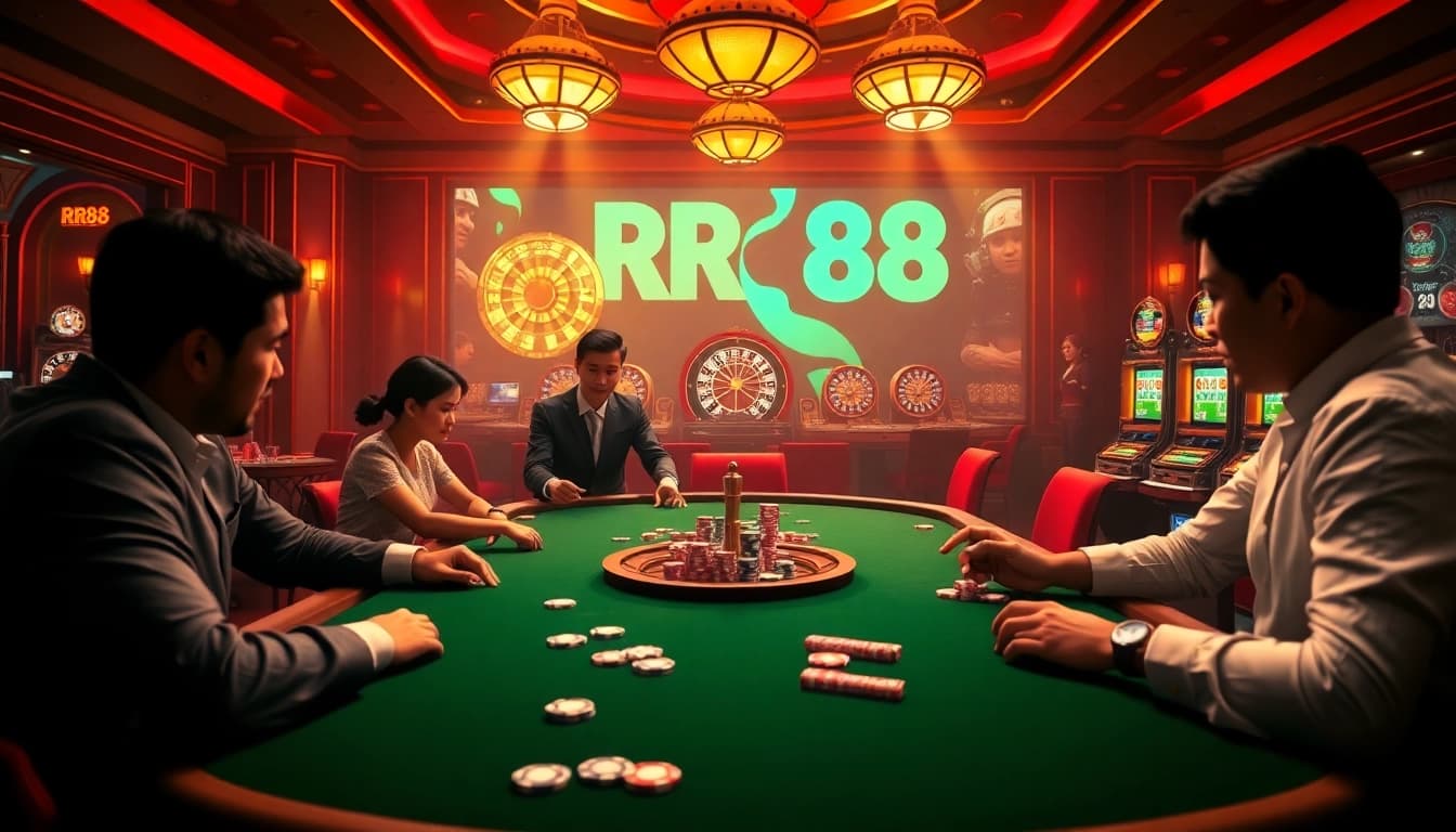 Experience thrilling gambling at https://rr88co.net/ with captivating poker games and vibrant casino ambiance.