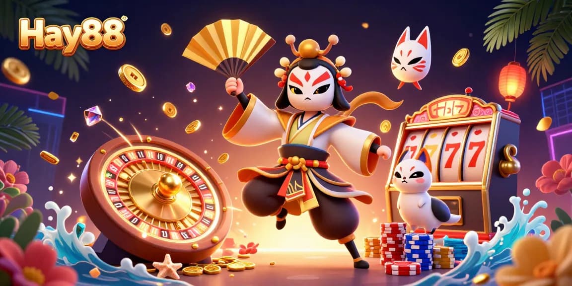 Experience the excitement of Hay88's dynamic casino gaming with vibrant slots and a cultural twist.