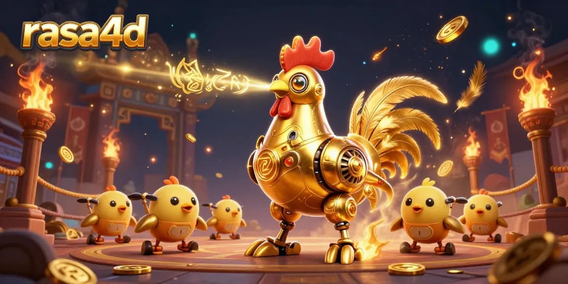 Rasa4D menyuguhkan inovasi dengan robot ayam emas futuristik yang menghadirkan slot gacor di arena taruhan.