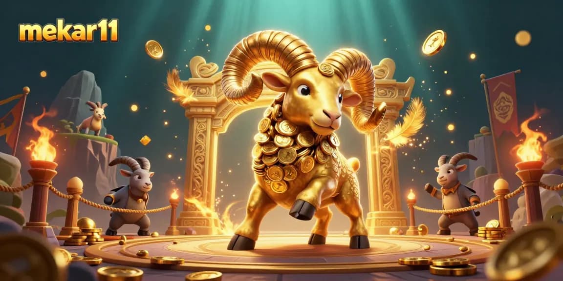 Experience exhilarating wins with mekar11’s vibrant gambling scene filled with gold coins and dynamic energy.
