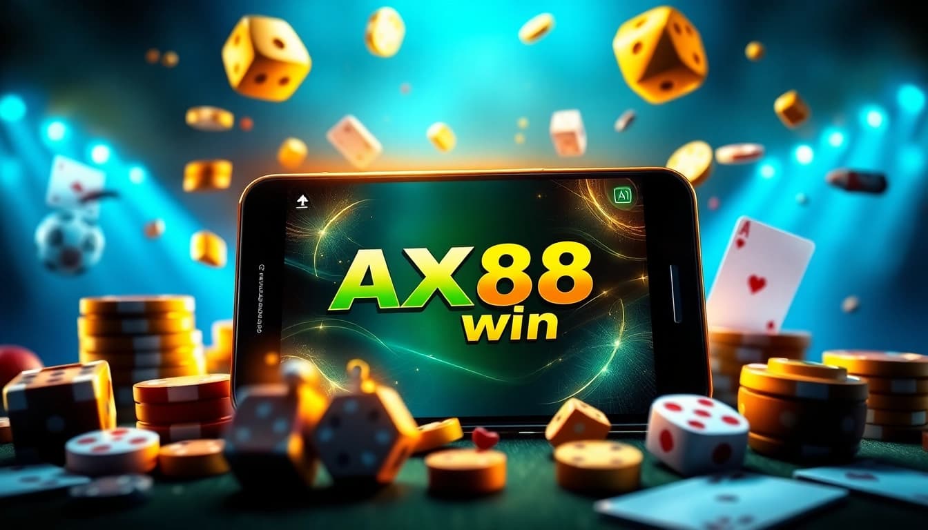 Trải nghiệm cảm giác hồi hộp khi chơi AX88 Win trực tuyến với giao diện cá cược trên điện thoại thông minh sống động.