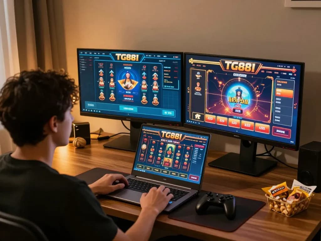 Engaging gameplay session on TG88 casino platform showcasing vibrant games and interactive experience.