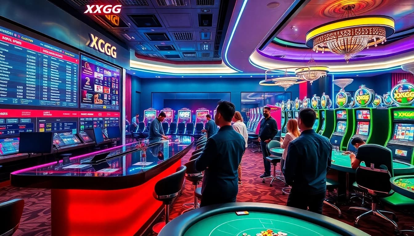Players engaging at the luxurious XXGG casino tables with immersive betting experiences.