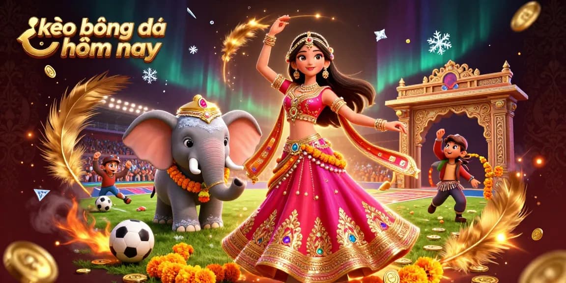 Bet on kèo bóng đá hôm nay with exciting sports scene featuring vibrant characters and dynamic elements.