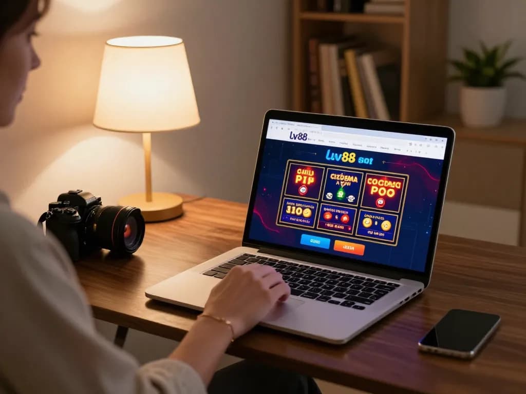 Experience the thrill with lv88 trang chủ during an engaging online casino session at home.