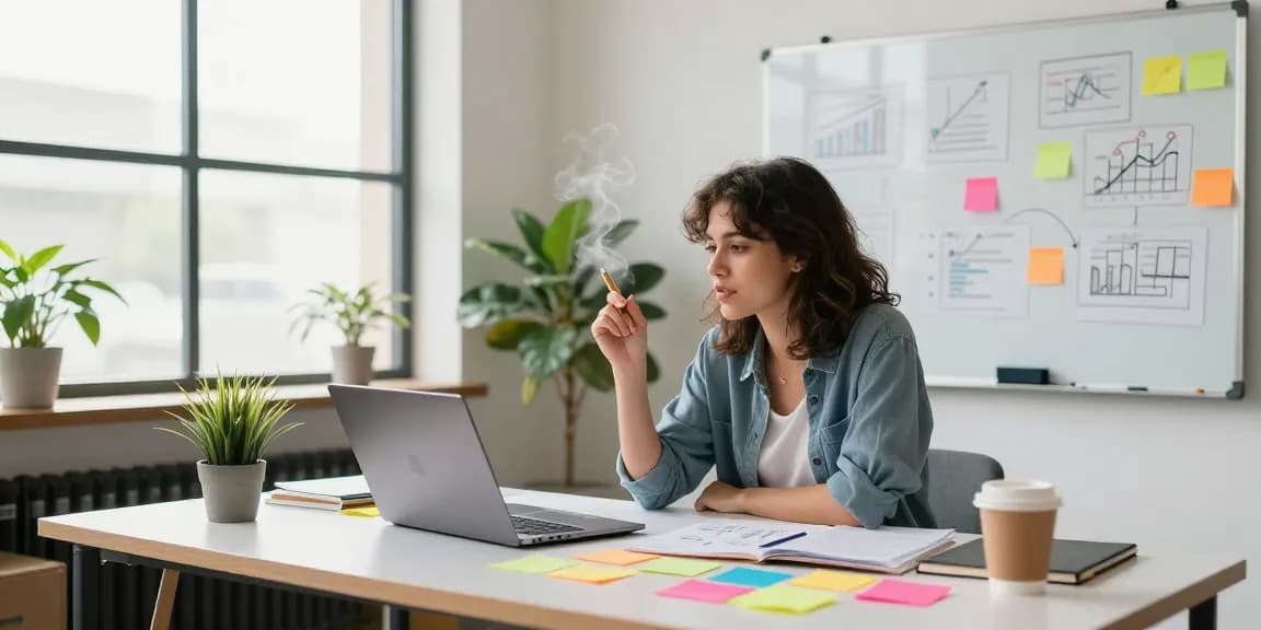 Creating entrepreneurial strategies at https://www.startsomethingpc.com in a vibrant workspace.