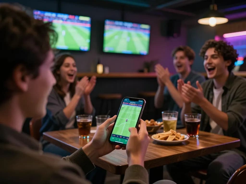 Experience the excitement of TG88 sports betting with friends while watching the game on TV.