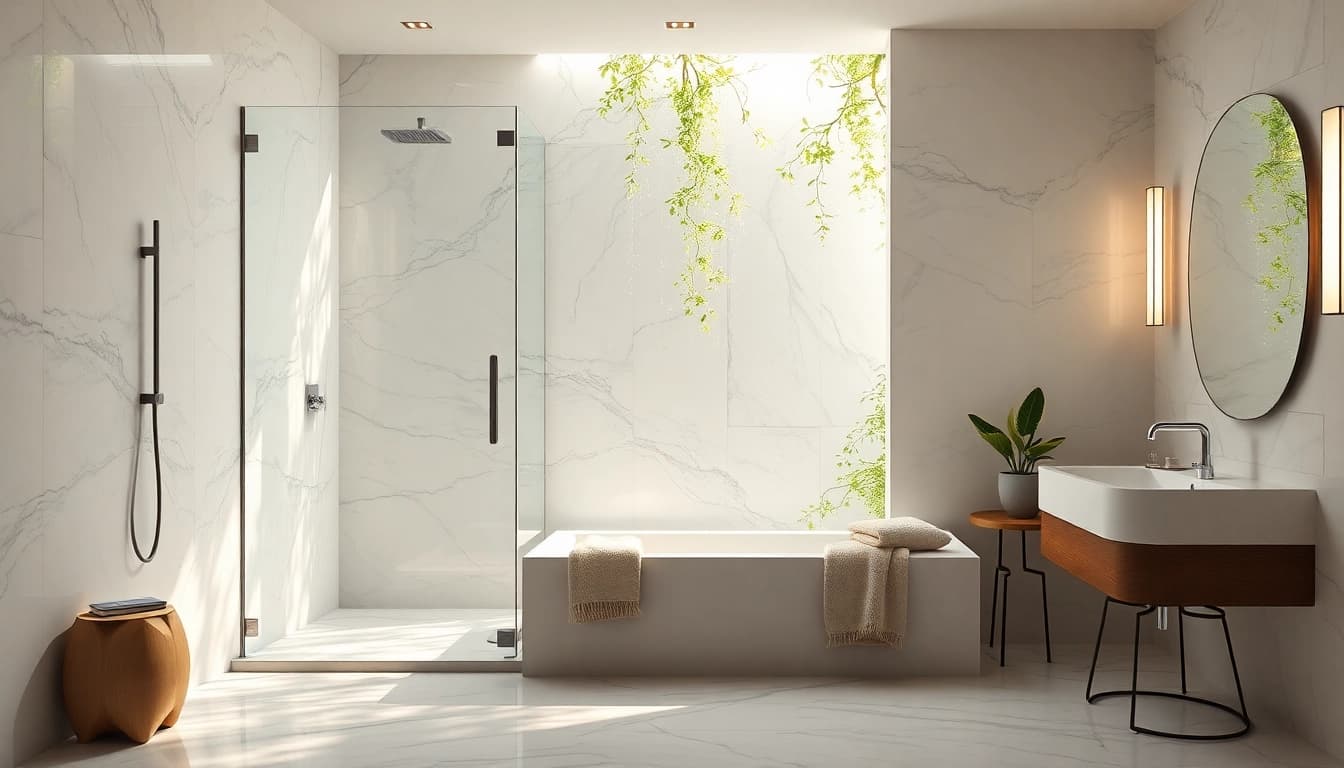Experience luxurious elegant showers Australia that blend style and comfort in a modern bathroom setting.