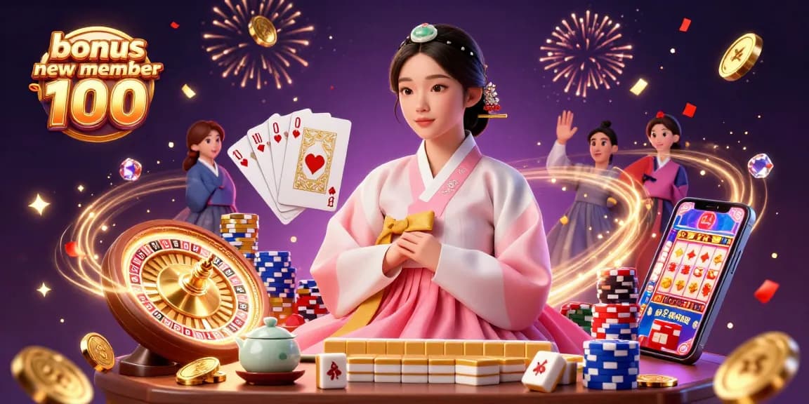 Win with bonus new member 100 at a luxurious online casino featuring excitement and elegance.