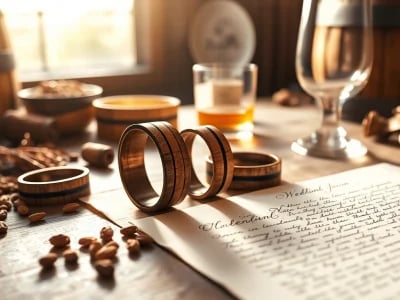Handcrafted Whiskey Barrel Wedding Bands: Timeless Uniqueness for Every Love Story