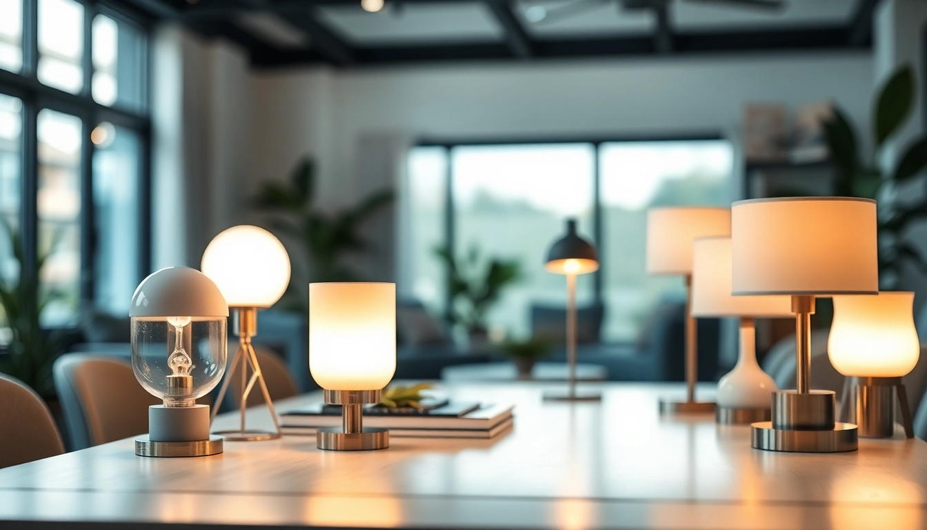 Bruikbare led lampen in een moderne inrichting benadrukken stijl en functionaliteit.