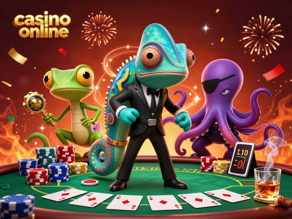 Giocare nei casino online con il camaleonte segreto e gli stravaganti gadget del gecko.
