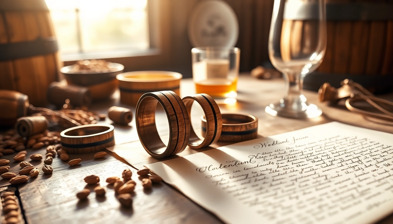 Handcrafted Whiskey Barrel Wedding Bands: Timeless Uniqueness for Every Love Story