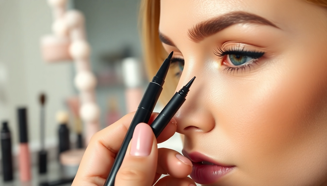 Apply the tattoo eyeliner pen skillfully for stunning eye makeup looks.