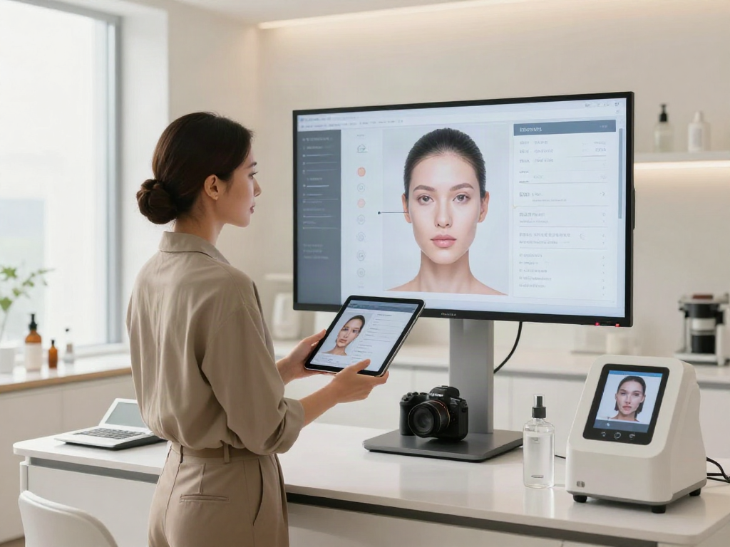 ClinicEvo better than QOVES - modern facial analysis in a contemporary beauty lab.