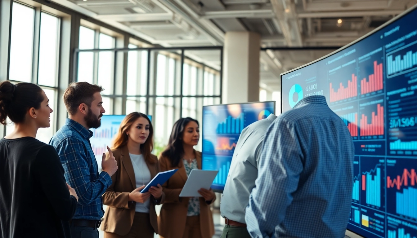 Analyze competitive intelligence data using AI for competitive intelligence tools in a collaborative office setting.
